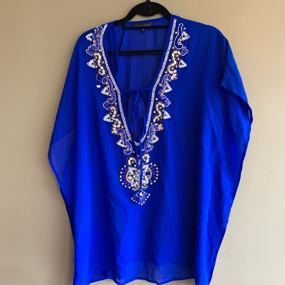 Blue Swimsuit Coverup